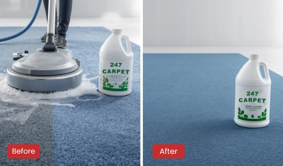 Organic Cleaning Before & After